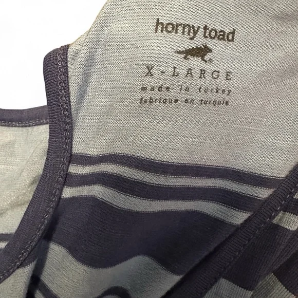 HORNY TOAD Blue Stripe Dress - Picture 4 of 7